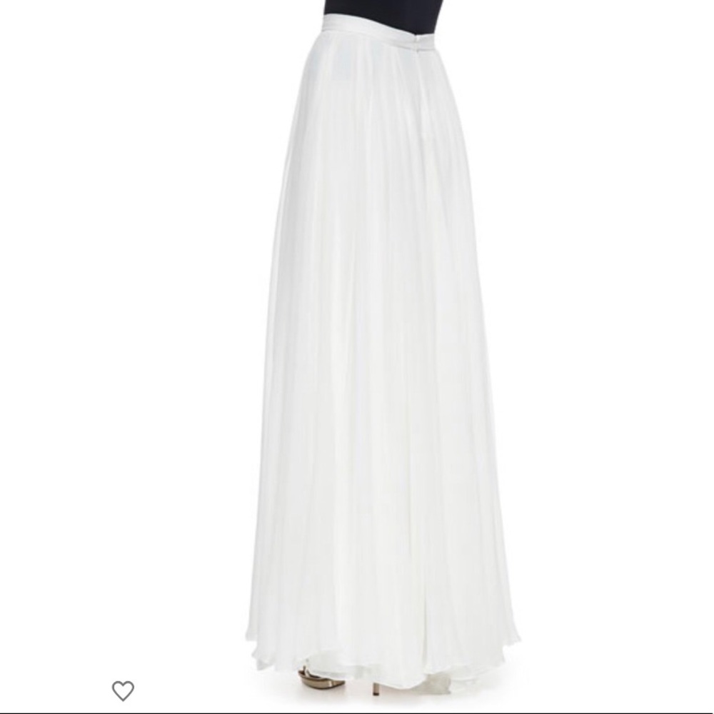 Halston Heritage Cream Maxi Skirt